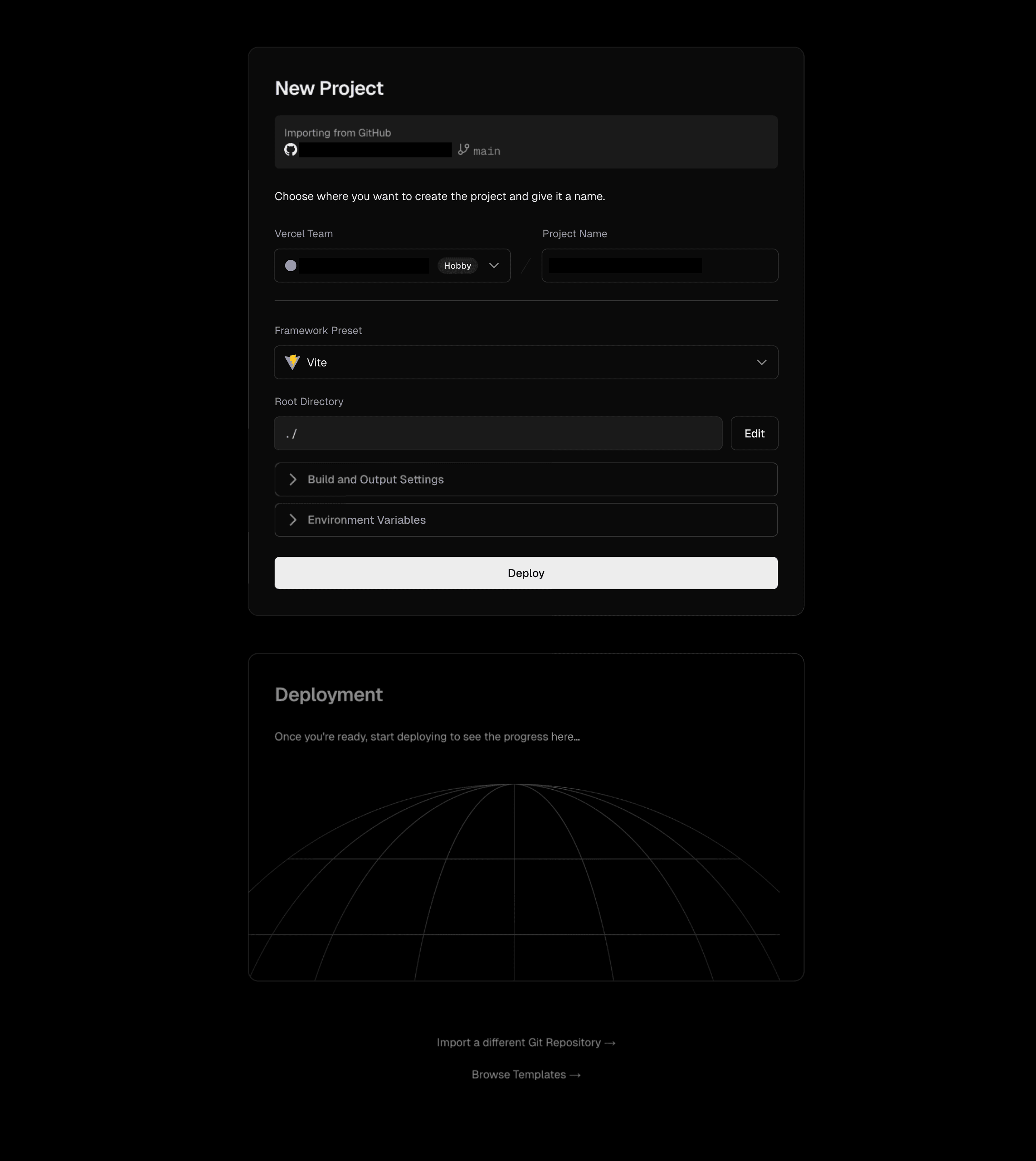 vercel-new-project